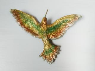 keramický kolibřík Barva: zlatozelený