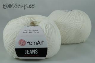 Jeans 01 bílá