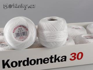 Kordonetka 30 bílá