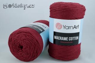 Macrame Cotton 781 bordová
