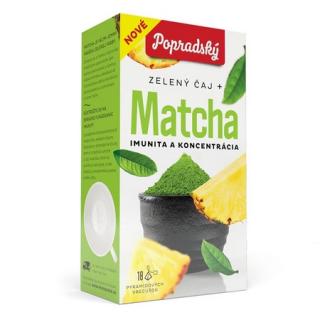 Popradský čaj Matcha imunita a koncentrace 18 x 1.5 g