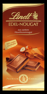 Lindt Edel-Nougat Mléčná čokoláda z jemného nugátu z lískových oříšků 100g