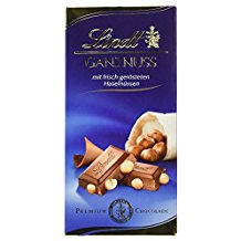Lindt Ganznuss Mléčná čokoláda s lískovými oříšky 100g