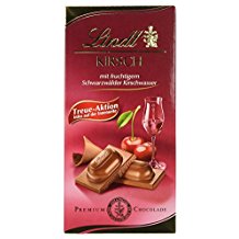 Lindt Kirsch Mléčná čokoláda s třešňovicí 100g