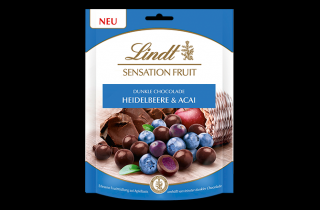 Lindt Sensation Fruit Borůvky a Acai v hořké čokoládě 150g
