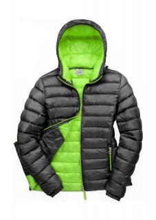 Dámská Snow Bird bunda s kapucí Velikost: XL (16), Barva: Black/Lime