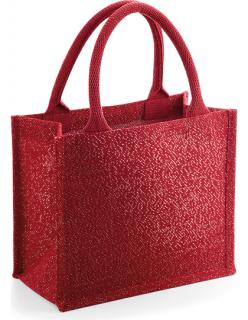 Jutová dárková taška mini Barva: Červená