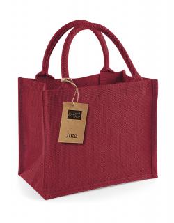Jutová taška mini Barva: Červená