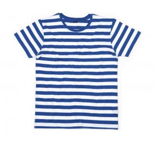Pánské pruhované tričko Velikost: L, Barva: Modrá
