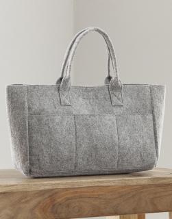 Plstěna nákupní taška s kapsami Barva: Grey Melange