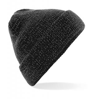 Reflexní čepice Beanie Barva: Černá