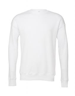 Unisex mikina - Drop Shoulder Velikost: 2XL, Barva: Bílá
