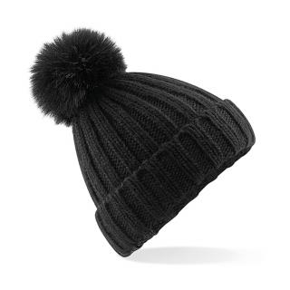 Zimní čepice Verbier FurPom Barva: Černá