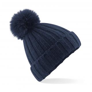 Zimní čepice Verbier FurPom Barva: Modrá