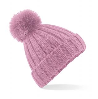 Zimní čepice Verbier FurPom Barva: Růžová