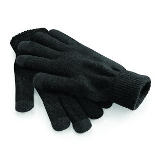 Zimní rukavice s dotykem na mobil - černé Velikost: S/M