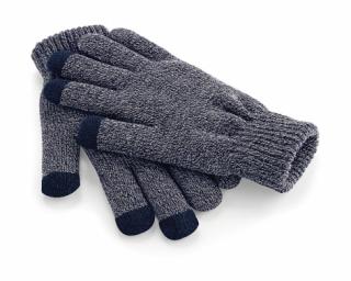 Zimní rukavice s dotykem na mobil - modré Velikost: L/XL