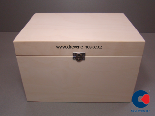 Dárková krabička, dřevěná, 31x22x20cm odstín: bez povrchové úpravy