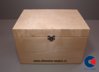 Dárková krabička, dřevěná, 31x22x20cm odstín: bezbarvý