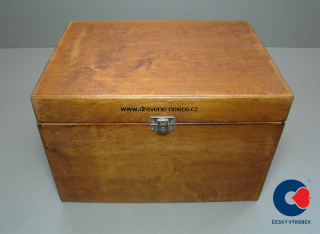 Dárková krabička, dřevěná, 31x22x20cm odstín: ořech