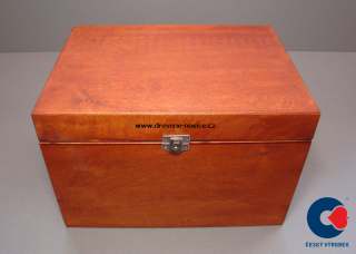 Dárková krabička, dřevěná, 31x22x20cm odstín: teak