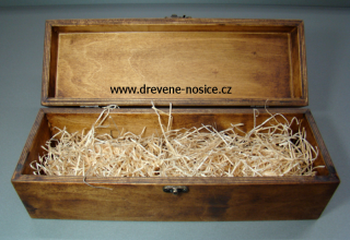 Dárková krabička na víno odstín: dub