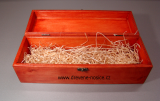 Dárková krabička na víno odstín: třešeň