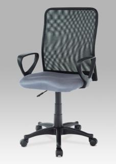 Autronic - Kancelářská židle, látka MESH šedá / černá, plyn.píst - KA-B047 GREY