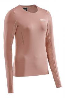 CEP běžecké tričko s dlouhým rukávem - dámské - růžová Velikost: M