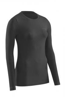 CEP tričko COLD WEATHER BASE s dlouhým rukávem - dámské - černá Velikost: XS