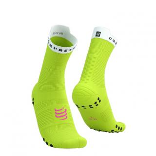 Compressport ponožky Pro Racing Run - neonově žlutá Velikost: L