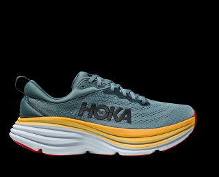 Hoka BONDI 8 - pánská - šedá/žlutá Velikost: 11 (46)