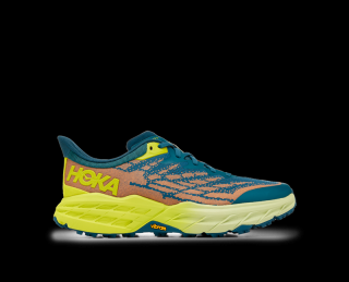 Hoka SPEEDGOAT 5 - pánská - tmavě zelená/oranžová Velikost: 8 (42)