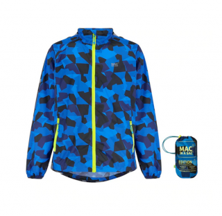 Mac In A Sac Origin Packable Waterproof Jacket, Blue Camo Velikost: L