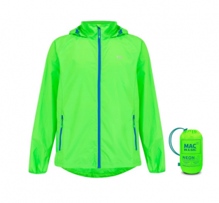 Mac In A Sac Origin Packable Waterproof Jacket, Neon Green Velikost: XL