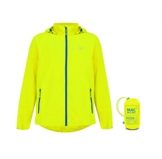 Mac In A Sac Origin Packable Waterproof Jacket, Neon Yellow Velikost: M