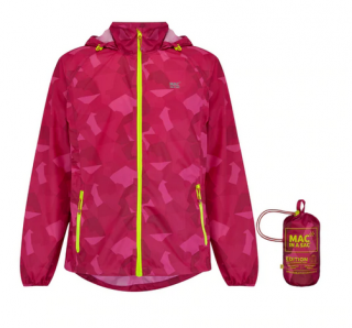 Mac In A Sac Origin Packable Waterproof Jacket, Pink Camo Velikost: L
