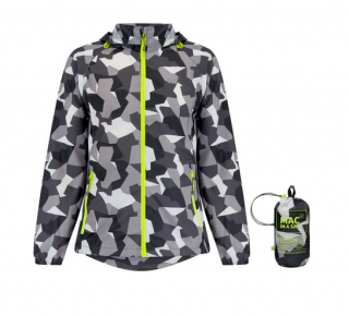 Mac In A Sac Origin Packable Waterproof Jacket, White Camo Velikost: M