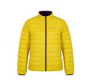 Mac In A Sac Packable Women's Down Jacket, Yellow/Grape Velikost: L