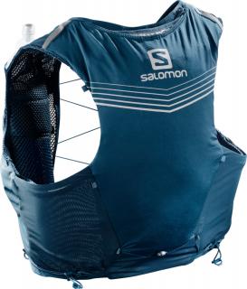 Salomon běžecká vesta ADV Skin 5 Set - tmavě modrá Velikost: XL