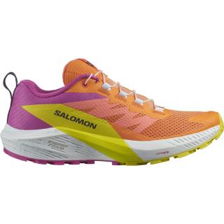 Salomon SENSE RIDE 5 - dámská - růžová/žlutá/oranžová Velikost: 6.5 (40)