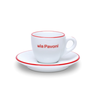 Espresso šálek s podšálkem La Pavoni