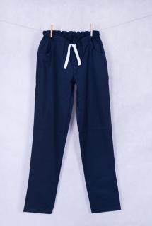 Pánské zdravotnické kalhoty tmavě modré s elastanem Velikost: 36