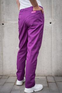 Zdravotnické kalhoty fialové Velikost: 34