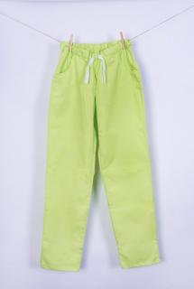 Zdravotnické kalhoty zelenožluté Velikost: 34