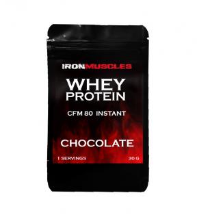 Iron Muscles Vzorek 100% Whey protein 30 g Příchuť: Čokoláda
