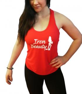 Sportovní tílko Iron Beauty Barva:: Červená, Velikost:: L