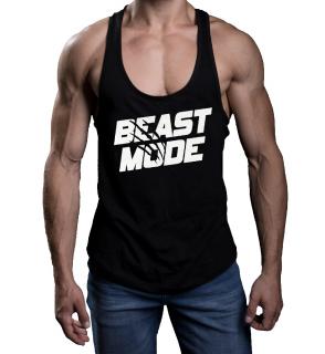 Tílko BEAST MODE Barva: Černá, Velikost: XL