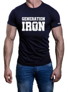 Tričko GENERATION IRON Barva: Namořnická modrá, Velikost: L