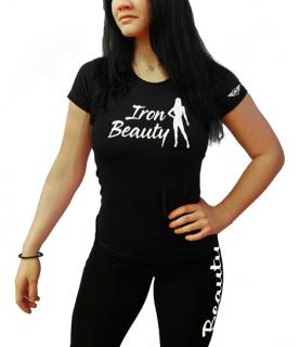 Tričko Iron Beauty - Pose Barva:: Černá, Velikost:: L